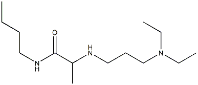 N-butyl-2-{[3-(diethylamino)propyl]amino}propanamide Struktur