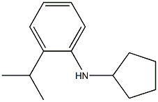 N-cyclopentyl-2-(propan-2-yl)aniline Struktur