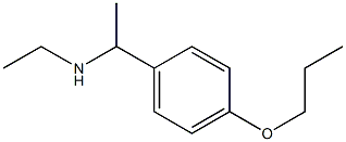 N-ethyl-N-[1-(4-propoxyphenyl)ethyl]amine Struktur