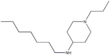 N-heptyl-1-propylpiperidin-4-amine Struktur