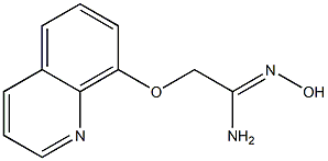 N'-hydroxy-2-(quinolin-8-yloxy)ethanimidamide Struktur