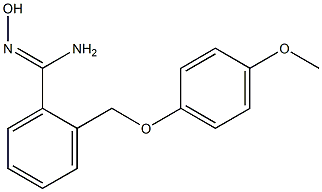 N'-hydroxy-2-[(4-methoxyphenoxy)methyl]benzenecarboximidamide Struktur