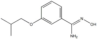 N'-hydroxy-3-isobutoxybenzenecarboximidamide Struktur