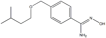 N'-hydroxy-4-[(3-methylbutoxy)methyl]benzenecarboximidamide Struktur