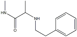 N-methyl-2-[(2-phenylethyl)amino]propanamide Struktur