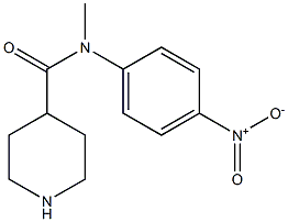 N-methyl-N-(4-nitrophenyl)piperidine-4-carboxamide Struktur