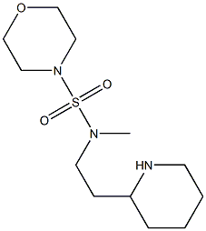 N-methyl-N-[2-(piperidin-2-yl)ethyl]morpholine-4-sulfonamide Struktur