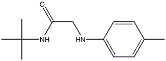 N-tert-butyl-2-[(4-methylphenyl)amino]acetamide Struktur