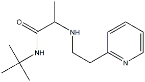 N-tert-butyl-2-{[2-(pyridin-2-yl)ethyl]amino}propanamide Struktur