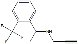 prop-2-yn-1-yl({1-[2-(trifluoromethyl)phenyl]ethyl})amine Struktur