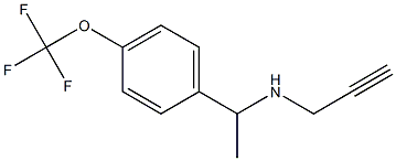 prop-2-yn-1-yl({1-[4-(trifluoromethoxy)phenyl]ethyl})amine Struktur