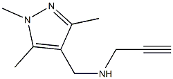 prop-2-yn-1-yl[(1,3,5-trimethyl-1H-pyrazol-4-yl)methyl]amine Struktur