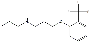 propyl({3-[2-(trifluoromethyl)phenoxy]propyl})amine Struktur