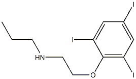 propyl[2-(2,4,6-triiodophenoxy)ethyl]amine Struktur