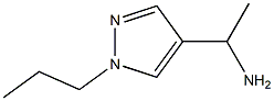 1-(1-Propyl-1H-pyrazol-4-yl)ethylamine Struktur