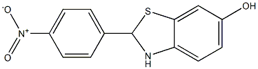 2-(4-NITROPHENYL)-2,3-DIHYDROBENZO[D]THIAZOL-6-OL Struktur