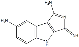 1,7-DIAMINO-3-IMINO-3,4-DIHYDROPYRROLO[4,3-B]INDOLE Struktur