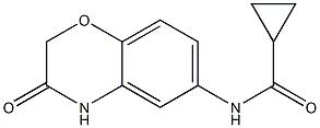 Cyclopropanecarboxamide,  N-(3,4-dihydro-3-oxo-2H-1,4-benzoxazin-6-yl)- Struktur