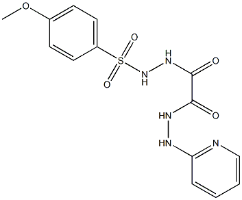 2-{2-[(4-methoxyphenyl)sulfonyl]hydrazino}-2-oxo-N'-(2-pyridinyl)acetohydrazide Struktur