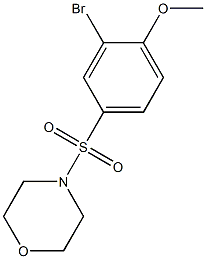 2-bromo-4-(morpholin-4-ylsulfonyl)phenyl methyl ether Struktur