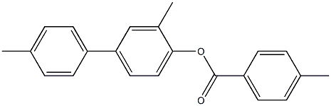 3,4'-dimethyl[1,1'-biphenyl]-4-yl 4-methylbenzoate Struktur