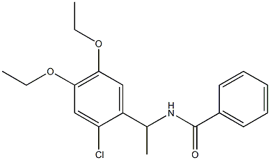 N-[1-(2-chloro-4,5-diethoxyphenyl)ethyl]benzamide Struktur