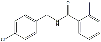 N-[(4-chlorophenyl)methyl]-2-methylbenzamide Struktur