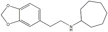 N-[2-(1,3-benzodioxol-5-yl)ethyl]cycloheptanamine Struktur