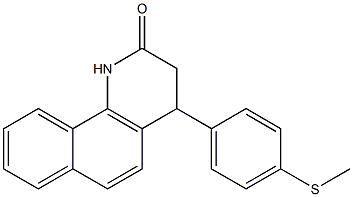 4-[4-(methylsulfanyl)phenyl]-3,4-dihydrobenzo[h]quinolin-2(1H)-one Struktur