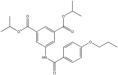 diisopropyl 5-[(4-propoxybenzoyl)amino]isophthalate Struktur