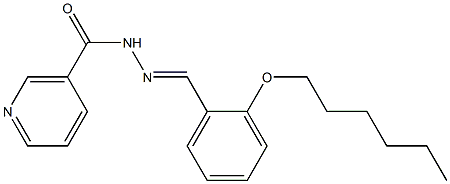 N'-[2-(hexyloxy)benzylidene]nicotinohydrazide Struktur