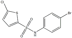 N-(4-bromophenyl)-5-chloro-2-thiophenesulfonamide Struktur