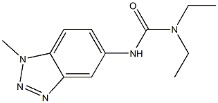 N,N-diethyl-N'-(1-methyl-1H-1,2,3-benzotriazol-5-yl)urea Struktur