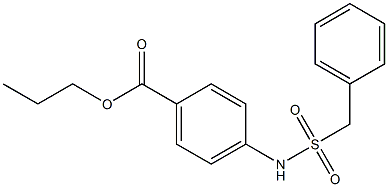 propyl 4-[(benzylsulfonyl)amino]benzoate Struktur