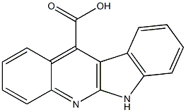 6H-indolo[2,3-b]quinoline-11-carboxylic acid Struktur