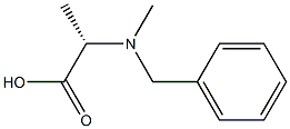 N-benzyl-N-methylalanine Struktur