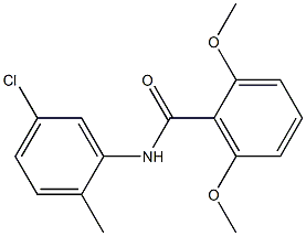 N-(5-chloro-2-methylphenyl)-2,6-dimethoxybenzamide Struktur