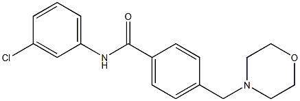 N-(3-chlorophenyl)-4-(4-morpholinylmethyl)benzamide Struktur