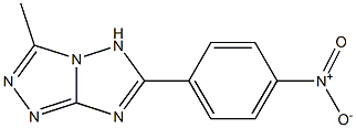 6-{4-nitrophenyl}-3-methyl-5H-[1,2,4]triazolo[4,3-b][1,2,4]triazole Struktur