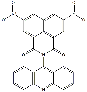 2-(9-acridinyl)-5,8-bisnitro-1H-benzo[de]isoquinoline-1,3(2H)-dione Struktur