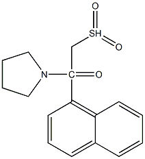 2-naphthyl2-oxo-2-(1-pyrrolidinyl)ethylsulfone Struktur