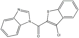 1-[(3-chloro-1-benzothien-2-yl)carbonyl]-1H-benzimidazole Struktur