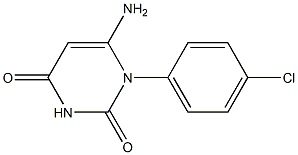 6-amino-1-(4-chlorophenyl)-2,4(1H,3H)-pyrimidinedione Struktur