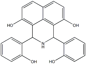 1,3-bis(2-hydroxyphenyl)-2,3-dihydro-1H-benzo[de]isoquinoline-4,9-diol Struktur