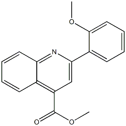 methyl 2-(2-methoxyphenyl)quinoline-4-carboxylate Struktur