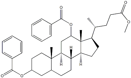 methyl 3,12-bis(benzoyloxy)cholan-24-oate Struktur