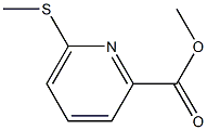 methyl 6-(methylsulfanyl)-2-pyridinecarboxylate Struktur