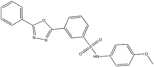 N-(4-methoxyphenyl)-3-(5-phenyl-1,3,4-oxadiazol-2-yl)benzenesulfonamide Struktur