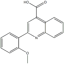 2-(2-methoxyphenyl)-4-quinolinecarboxylic acid Struktur