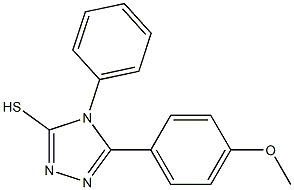 5-(4-methoxyphenyl)-4-phenyl-4H-1,2,4-triazol-3-yl hydrosulfide Struktur